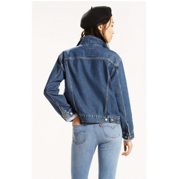 Levi’s Ex-Boyfriend Trucker Denim Jacket - Picture 12 of 12